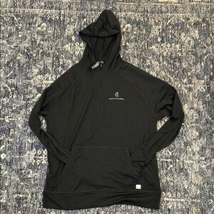 Vuori Black Performance Men's Hoodie Golf Edition